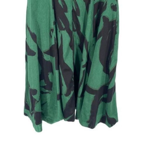 Taylor Stripe Sleeveless Illusion Neckline Fit & Flare Mini Dress Green Size 8 - Picture 6 of 10